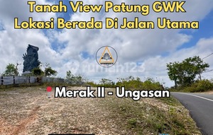 CHEAP LAND WITH GWK STATUE VIEW, LOCATED ON THE MAIN ROAD MERAK - UNGASAN