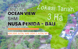 Land For Sale 3 Hectares In Nusa Penida Unblock Ocean View