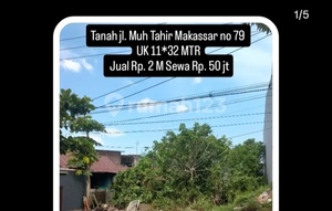 Land for Sale, Lease, or PartnershipJl. Muh Tahir No 79, Size 11x32 Meters, Price 2 Billion, Rent 50 Million