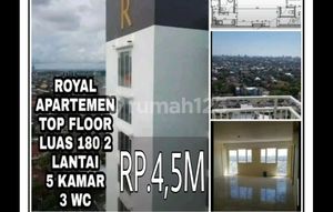Royal Apartment Panakkukang Top Floor 25 & 26 Type 90, 2 Floors, 180 SqM, 5 Bedrooms, 4 Bathrooms, Facing Central City Boulevard, IDR 4.5 Billion