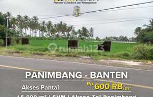 For Sale Commercial Land with Beach Access Near Panimbang Toll Road Access