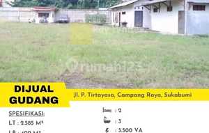 DIJUAL GUDANG DI JL.P.TIRTAYASA SUKABUMI BANDAR LAMPUNG