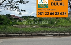 Tanah Siap Bangun Tepi Jalan Kembar Lengkap Pondasi