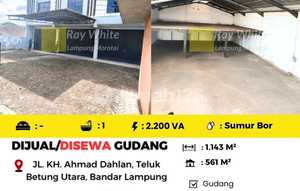 Dijual Gudang di Teluk Betung