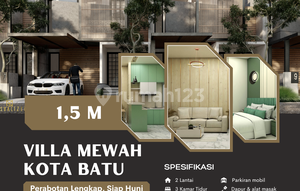 Dijual Villa Mewah di Tengah Kota Batu. Dapatkan income sampai 300jutaan pertahun