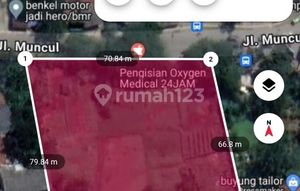 Jual Cepat & Murah Tanah Komersil 5000 M2 Di Pinggir Jalan Simpang Empat Muncul Serpong Bsd