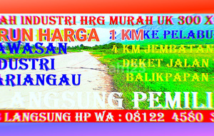Turun Harga Tanah Kawasan Industri Kariangau
