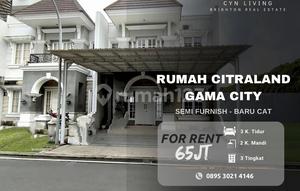 Citraland Gama City House - Semi Furnished - Freshly Painted