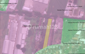 For Sale Without Intermediary Strategic Vacant Land Industrial Area Next to Provincial Highway Adjacent to Pertamina Gas Station.