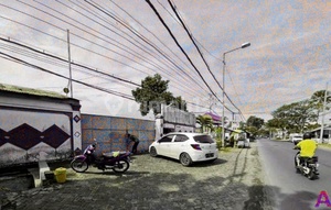 Warehouse on Jl Teuku Umar near Tegal Besar Gas Station, available for yearly lease. SHM ready.