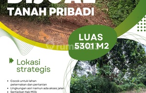 Jual Tanah : 5301 M2, Amankan Uang Bapak/Ibu dengan Membeli Tanah.