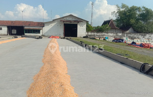 Gudang Penggilingan Padi Di Tepi Jalan Raya Kabupaten