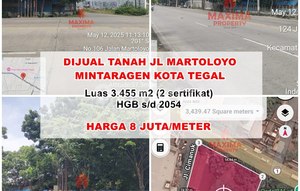 Jual Tanah di Martoloyo Tegal