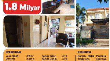 Gambar 4 Dijual rumah 2,5Lantai Metro Permata 1 uk 6x16,5. Harga 1,8M NeGo.