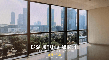 Gambar 1 Apartment Casa Domaine Middle Floor 3BR Lokasi Tengah Kota Siap Huni