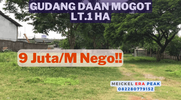 Gambar 1 DIJUAL Gudang Daan Mogot, lt.1 Ha, Lokasi Startegis