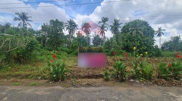 tampak depan tanah siap bangun lokasi jalan