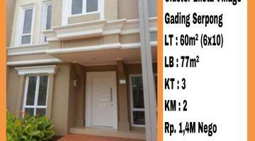 Gambar 1 Dijual Rumah 2lt Cluster Elista Village Gading Serpong