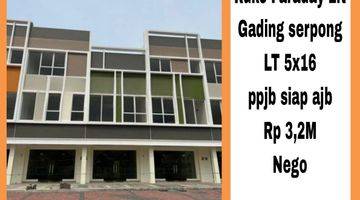 Gambar 1 Dijual Cepat Ruko Faraday 2lt Gading Serpong 