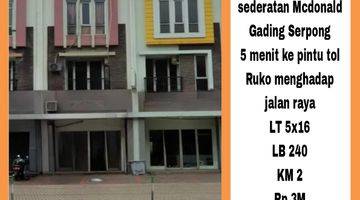 Gambar 1 Dijual Ruko Fluorite 3lt Sederatan Mcdonald Gading Serpong