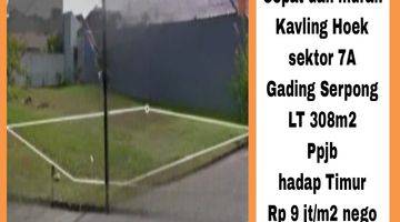 Gambar 1 Dijual Cepat Dan Murah Kavling Hoek Sektor 7a Gading Serpong