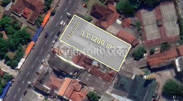 tampak depan tanah dijual murah di jln.kaliurang