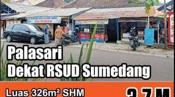 Gambar 1 Hitung Tanah Cocok Buat Ruko Lebar Muka 16m Strategis Dekat RSUD Sumedang 