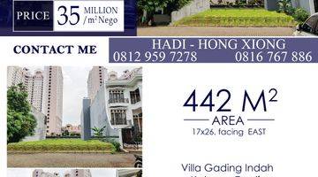 Gambar 1 Dijual Kavling Villa Gading Indah kelapa Gading. 10 Menit Ke Moi