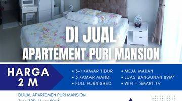 Gambar 1 Apartemen di jual Puri Mansion 3 Kamar Tidur Furnished