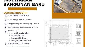 Gambar 1 Disewakan Gudang Baru di Lippo Cikarang ready Bln 3 2025 