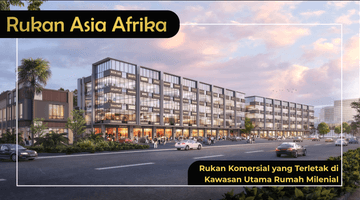 Gambar 3 Rukan Asia Afrika 3 Lantai di Jalan Boulevard Utama Pik 2 