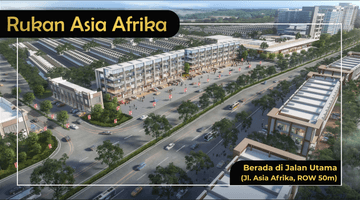 Gambar 2 Rukan Asia Afrika 3 Lantai di Jalan Boulevard Utama Pik 2 