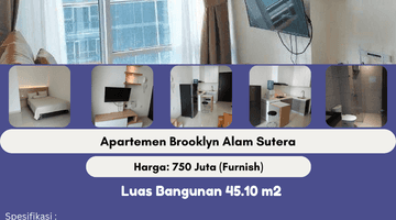 Gambar 1 Dijual Murah Apartemen Brooklyn Di Alam Sutera Tangerang. Hlsy   