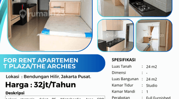 Gambar 2 Disewakan Apartemen T Plaza The Archies, Sudirman, Jakarta Pusat