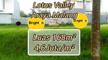 Gambar 1 Tanah Murah 168m² Araya Malang Lotus Valley Dekat Binus