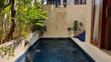kolam renang rumah baru furnished renon, one