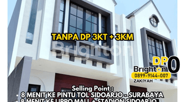 Gambar 1 DP 0 + UTJ 5 JUTA FREE BIAYA2 + RUMAH 2 LANTAI DEKAT PINTU TOL SIDOARJO SURABAYA