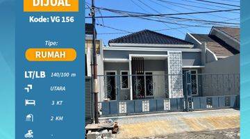 Gambar 1 Rumah Baru Unfurnished SHM di Pondok Tjandra, Sidoarjo Vg 156