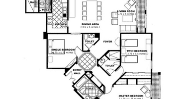 Gambar 3 Apartment 2+1 Bedroom Fully Furnished View Golf Dekat Jis Dan Pim