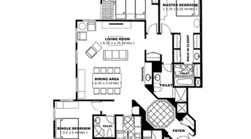 Gambar 3 Apartment 3 Bedroom Fully Furnished View Golf Dekat Jis Dan Pim