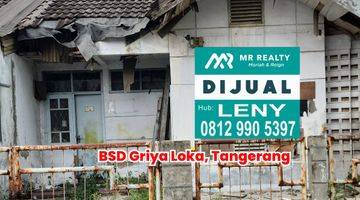 Gambar 1 Rumah Lama Hitung Tanah Depan Taman Di Bsd Griya Loka, Tangerang