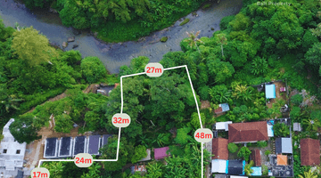 Gambar 2 For Sale Leasehold Land With Los Wos River At Lodtunduh Ubud