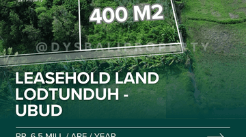 Gambar 2 For Sale Rare Land , Leasehold land small size with ricefield view at Lodtunduh - Ubud