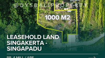 Gambar 1 For Sale Leasehold Land With Lembah View At Singapadu Kaler