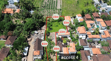 Gambar 3 For Sale Freehold Land With Ricefield View At Lodtunduh Ubud