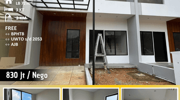 Gambar 1 Rumah 2 Lantai Baru Unfurnished HGB di Everhille, Batam Center