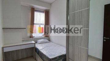 kamar tidur apartemen semi furnished 3 bedroom