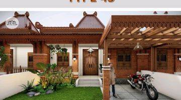 tampak depan rumah joglo murah terlaris dekat