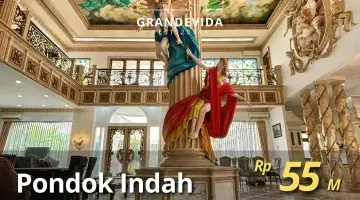 Gambar 1 Price Drop Pondok Indah Bangunan Dan Tanah Luas, Sangat Mewah 2 Lantai, Renaissance Style, Siap Huni