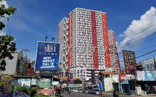 tampak depan apartement unit baru include ipl